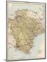 Map of Devon, England, 1870s-null-Mounted Giclee Print