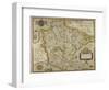 Map Of Devon-Christopher Saxton-Framed Giclee Print