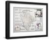 Map of Devonshire, London, C.1777-Emanuel Bowen-Framed Giclee Print