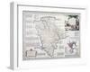 Map of Devonshire, London, C.1777-Emanuel Bowen-Framed Giclee Print