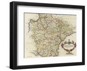 Map of Devonshire-Robert Morden-Framed Giclee Print