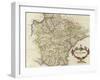 Map of Devonshire-Robert Morden-Framed Giclee Print