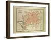 Map of Dijon France-null-Framed Giclee Print