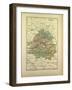 Map of Dordogne France-null-Framed Giclee Print