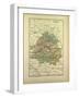 Map of Dordogne France-null-Framed Giclee Print