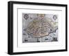 Map of Dordrecht from Civitates Orbis Terrarum-null-Framed Giclee Print