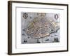 Map of Dordrecht from Civitates Orbis Terrarum-null-Framed Giclee Print