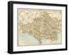 Map of Dorset, England, 1870s-null-Framed Giclee Print