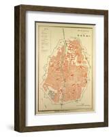 Map of Douai France-null-Framed Giclee Print