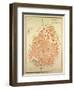 Map of Douai France-null-Framed Giclee Print