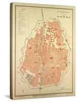 Map of Douai France-null-Stretched Canvas