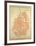 Map of Douai France-null-Framed Giclee Print