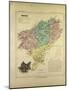 Map of Doubs France-null-Mounted Giclee Print