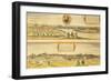 Map of Dresden and Leipzig from Civitates Orbis Terrarum-null-Framed Giclee Print