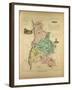 Map of Drôme France-null-Framed Giclee Print