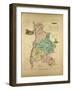 Map of Drôme France-null-Framed Giclee Print