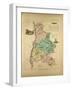 Map of Drôme France-null-Framed Giclee Print