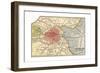 Map of Dublin (C. 1900), Maps-Encyclopaedia Britannica-Framed Giclee Print