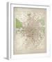 Map of Dublin-The Vintage Collection-Framed Giclee Print