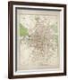 Map of Dublin-The Vintage Collection-Framed Giclee Print