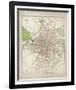 Map of Dublin-The Vintage Collection-Framed Giclee Print