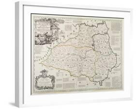 Map of Durham, 1777-Thomas Kitchin-Framed Giclee Print