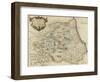 Map of Durham-Robert Morden-Framed Giclee Print