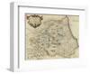 Map of Durham-Robert Morden-Framed Giclee Print