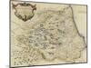 Map of Durham-Robert Morden-Mounted Giclee Print