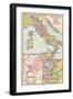 Map of Early Tribes in Italy and the Vicinity of Rome in the Time of the Roman Empire-null-Framed Giclee Print