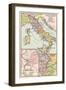 Map of Early Tribes in Italy and the Vicinity of Rome in the Time of the Roman Empire-null-Framed Giclee Print