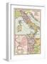 Map of Early Tribes in Italy and the Vicinity of Rome in the Time of the Roman Empire-null-Framed Giclee Print