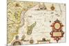 Map of East Africa and Madagascar, 1596-Arnold Florent Van Langren-Mounted Giclee Print