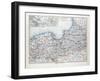Map of East and West Prussia Königsberg (Kaliningrad Russia) and Danzig (Poland) 1899-null-Framed Giclee Print
