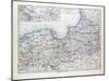 Map of East and West Prussia Königsberg (Kaliningrad Russia) and Danzig (Poland) 1899-null-Mounted Giclee Print