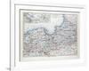 Map of East and West Prussia Königsberg (Kaliningrad Russia) and Danzig (Poland) 1899-null-Framed Giclee Print