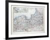 Map of East and West Prussia Königsberg (Kaliningrad Russia) and Danzig (Poland) 1899-null-Framed Giclee Print