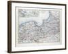 Map of East and West Prussia Königsberg (Kaliningrad Russia) and Danzig (Poland) 1899-null-Framed Giclee Print