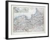 Map of East and West Prussia Königsberg (Kaliningrad Russia) and Danzig (Poland) 1899-null-Framed Giclee Print