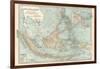 Map of East India Islands. Malaysia and Melanesia. Dutch East India-Encyclopaedia Britannica-Framed Art Print