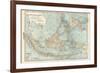 Map of East India Islands. Malaysia and Melanesia. Dutch East India-Encyclopaedia Britannica-Framed Premium Giclee Print