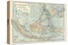 Map of East India Islands. Malaysia and Melanesia. Dutch East India-Encyclopaedia Britannica-Stretched Canvas