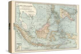 Map of East India Islands. Malaysia and Melanesia. Dutch East India-Encyclopaedia Britannica-Stretched Canvas