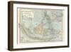 Map of East India Islands. Malaysia and Melanesia. Dutch East India-Encyclopaedia Britannica-Framed Art Print