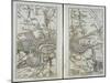 Map of East London, Plates 20-21, from 'Cary's Actual Survey of Middlesex', 1786-John Cary-Mounted Giclee Print