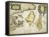 Map of Eastern Canada and Newfoundland, 1692-null-Framed Stretched Canvas