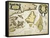 Map of Eastern Canada and Newfoundland, 1692-null-Framed Stretched Canvas