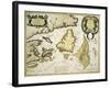 Map of Eastern Canada and Newfoundland, 1692-null-Framed Giclee Print