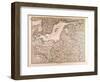 Map of Eastern Europe, 1872-null-Framed Giclee Print