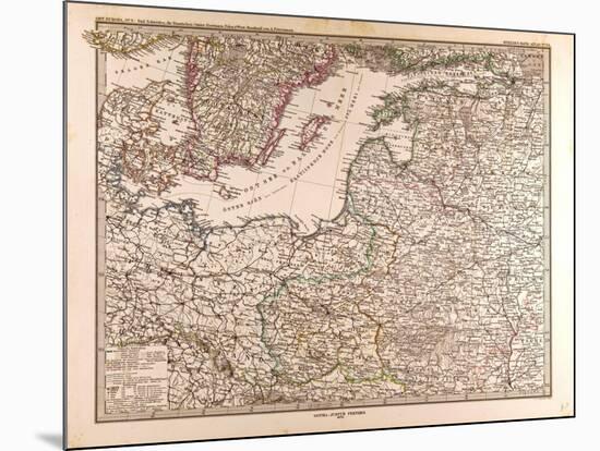 Map of Eastern Europe, 1872-null-Mounted Giclee Print